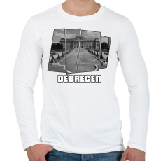 PRINTFASHION Debreceni egyetem (GTA stílus) - Férfi hosszú ujjú póló - Fehér