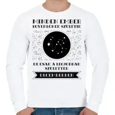 PRINTFASHION December: Bak - Férfi pulóver - Fehér férfi pulóver, kardigán