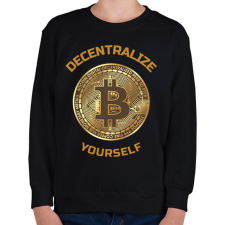 PRINTFASHION DECENTRALIZE - Gyerek pulóver - Fekete gyerek pulóver, kardigán