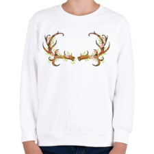 PRINTFASHION Deer Antler - Gyerek pulóver - Fehér gyerek pulóver, kardigán