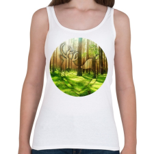 PRINTFASHION Deer couple - Női atléta - Fehér női trikó