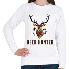 PRINTFASHION deer hunter - Női pulóver - Fehér