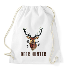 PRINTFASHION deer hunter - Sportzsák, Tornazsák - Fehér tornazsák