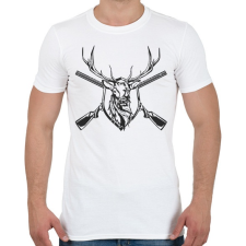 PRINTFASHION Deer prize - Férfi póló - Fehér férfi póló