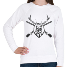 PRINTFASHION Deer prize - Női pulóver - Fehér