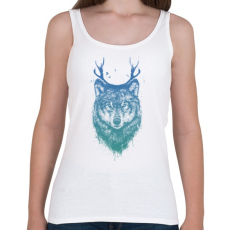 PRINTFASHION Deer wolf - Női atléta - Fehér