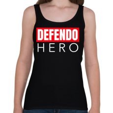 PRINTFASHION DEFENDO HERO - Női atléta - Fekete