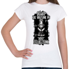 PRINTFASHION Dehát kik vagyunk mi hogy ítélkezzünk?! - Női póló - Fehér női póló