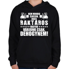 PRINTFASHION DEHOGYNEM, Raktáros! - Gyerek kapucnis pulóver - Fekete gyerek pulóver, kardigán