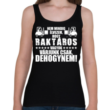 PRINTFASHION DEHOGYNEM, Raktáros! - Női atléta - Fekete női trikó