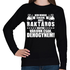 PRINTFASHION DEHOGYNEM, Raktáros! - Női pulóver - Fekete