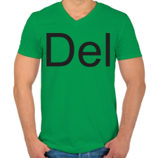 PRINTFASHION Del - Férfi V-nyakú póló - Zöld férfi póló