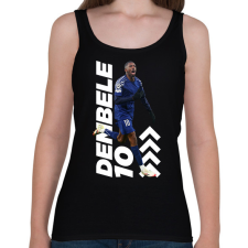 PRINTFASHION Dembele - Női atléta - Fekete női trikó