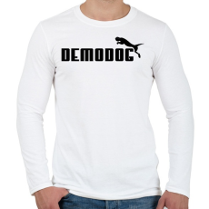 PRINTFASHION Demodog - Férfi hosszú ujjú póló - Fehér