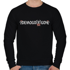 PRINTFASHION demogorgon - Férfi pulóver - Fekete