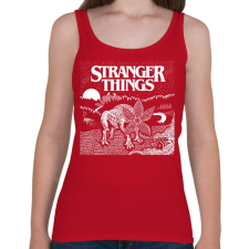 PRINTFASHION Demogorgon ST - Női atléta - Cseresznyepiros női trikó