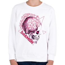 PRINTFASHION Démon - Gyerek pulóver - Fehér