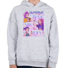 PRINTFASHION Demon Hunters - Gyerek kapucnis pulóver - Sport szürke gyerek pulóver, kardigán