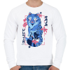 PRINTFASHION Demon Hunters Huntrix tigris - Saja boys - kpop - Férfi pulóver - Fehér