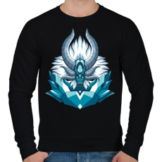PRINTFASHION Démon sárkány - Férfi pulóver - Fekete