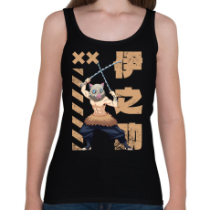 PRINTFASHION demon slayer Inosuke  - Női atléta - Fekete