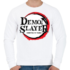 PRINTFASHION Demon Slayer minta - Férfi pulóver - Fehér férfi pulóver, kardigán