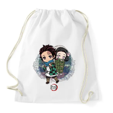 PRINTFASHION Demon Slayer - Tanjiro, Nezuko - Sportzsák, Tornazsák - Fehér tornazsák