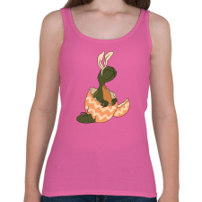 PRINTFASHION DemoNyuszi - Női atléta - Rózsaszín női trikó