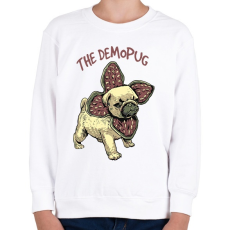 PRINTFASHION Demopug - Gyerek pulóver - Fehér