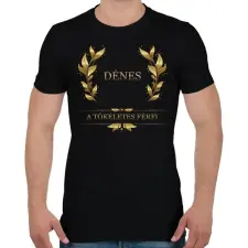 PRINTFASHION Dénes - Férfi póló - Fekete férfi póló