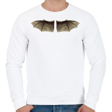 PRINTFASHION Denevérszárny - Férfi pulóver - Fehér férfi pulóver, kardigán