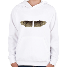 PRINTFASHION Denevérszárny - Gyerek kapucnis pulóver - Fehér gyerek pulóver, kardigán