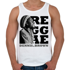 PRINTFASHION Dennis Brown - Férfi atléta - Fehér