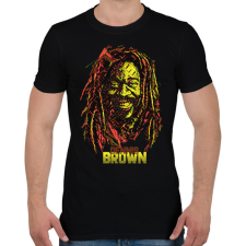 PRINTFASHION Dennis Brown - Reggae - Férfi póló - Fekete férfi póló