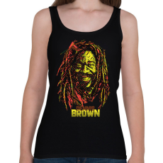 PRINTFASHION Dennis Brown - Reggae - Női atléta - Fekete