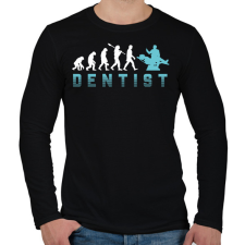 PRINTFASHION Dentist evolution - Férfi hosszú ujjú póló - Fekete férfi póló
