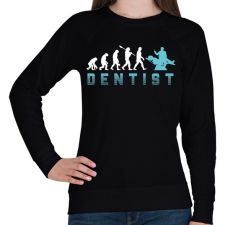 PRINTFASHION Dentist evolution - Női pulóver - Fekete női pulóver, kardigán