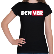 PRINTFASHION DENVER - Női póló - Fekete női póló