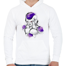 PRINTFASHION Dermesztő - Férfi kapucnis pulóver - Fehér férfi pulóver, kardigán