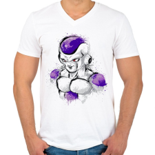 PRINTFASHION Dermesztő - Férfi V-nyakú póló - Fehér férfi póló