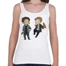 PRINTFASHION Destiel // Deancas - Női atléta - Fehér női trikó