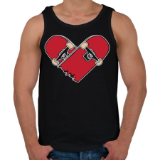 PRINTFASHION Deszka szerelem - Férfi atléta - Fekete atléta, trikó