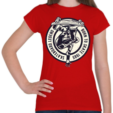 PRINTFASHION Deszkás legenda - Női póló - Piros női póló