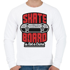 PRINTFASHION Deszkázni nem bűn - Férfi pulóver - Fehér férfi pulóver, kardigán