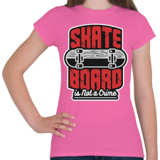 PRINTFASHION Deszkázni nem bűn - Női póló - Rózsaszín női póló