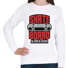 PRINTFASHION Deszkázni nem bűn - Női pulóver - Fehér