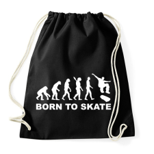 PRINTFASHION Deszkázni születtem  - Sportzsák, Tornazsák - Fekete tornazsák