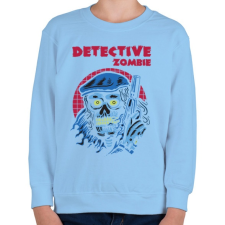 PRINTFASHION Detektív zombi - Gyerek pulóver - Világoskék gyerek pulóver, kardigán