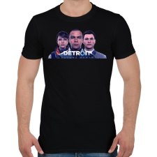 PRINTFASHION Detroit become human - Férfi póló - Fekete férfi póló
