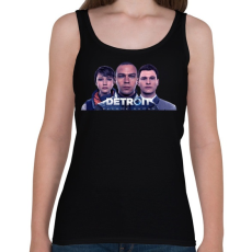 PRINTFASHION Detroit become human - Női atléta - Fekete